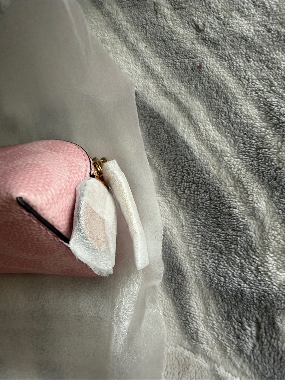 NEW Coach powder pink pencil case - Picture 3 of 5